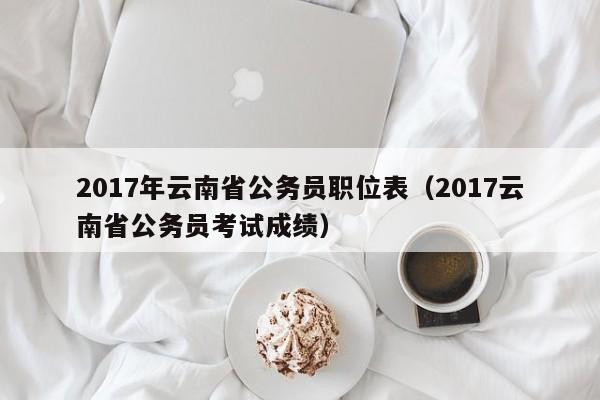 2017年云南省公务员职位表（2017云南省公务员考试成绩）