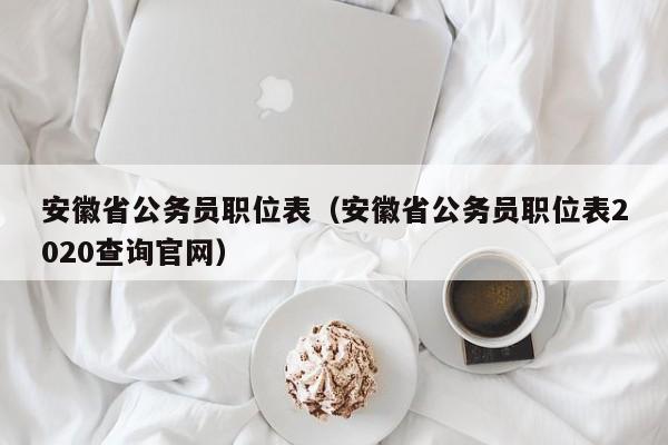 安徽省公务员职位表（安徽省公务员职位表2020查询官网）